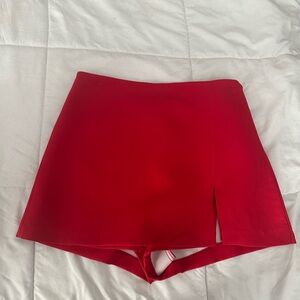 Red Women's Skort